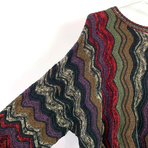 Vintage Tundra Canada Chenille Geometric Funky Sweater Mens 2X - Picture 2 of 6